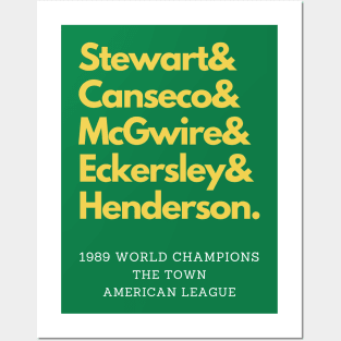 Oakland's 1989 World Champions Posters and Art